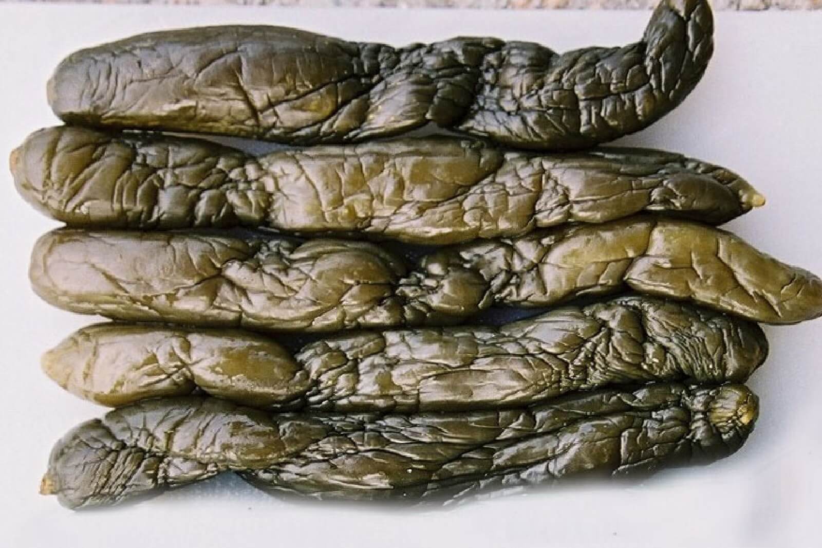 塩蔵キュウリの再生前の画像